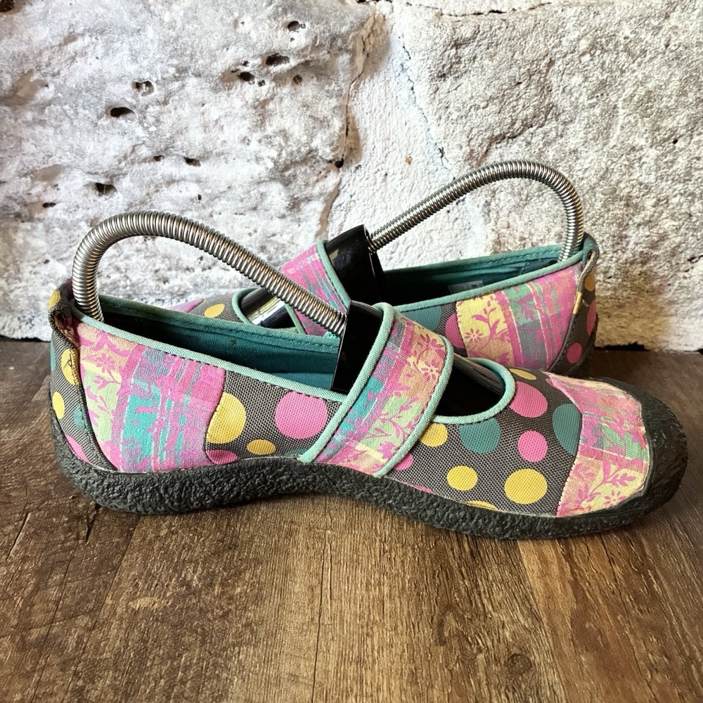 Keen Mary Jane Harvest Multicolor Polka Dot Patchwork Comfort Shoes Womens 8 - Picture 4 of 9